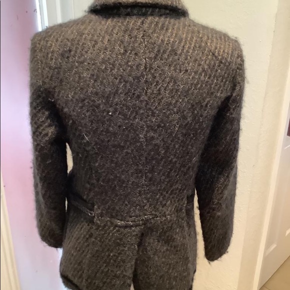 ANTHROPOLOGY RAPSODIA TEXTURED WEAVE BLACK AND BROWN JACKET - Picture 4 of 5